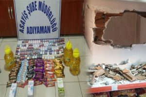 Duvarı kırıp hırsızlık yaptılar!