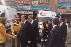 Sağlık Bakanı M&uuml;ezzinoğlu Cizre'de temaslarda bulundu