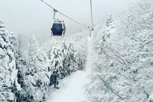 Bursa'da teleferikte s&ouml;mestr tatili yoğunluğu