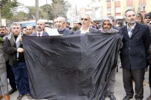 Siverek'te HDP'lilerden protesto