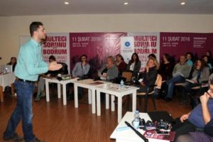 Bodrum'da m&uuml;lteci &ccedil;alıştayı d&uuml;zenlendi