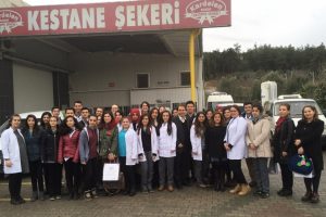 Bursa'da gıda b&ouml;l&uuml;m&uuml; &ouml;ğrencileri Kardelen'i ziyaret etti