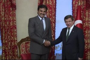 Başbakan Davutoğlu, Katar Emiri'ni kabul etti