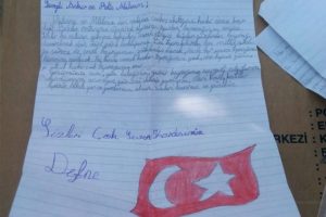 Siirt'te bir polis kızının yazdığı mektup duygulandırdı