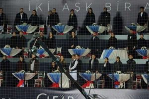 Başakşehir Stadı'nda Sevgililer G&uuml;n&uuml;'ne &ouml;zel trib&uuml;n!