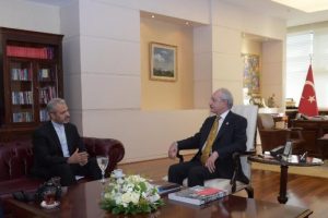 Kılı&ccedil;daroğlu, İran B&uuml;y&uuml;kel&ccedil;isi Bikdeli'yle g&ouml;r&uuml;şt&uuml;
