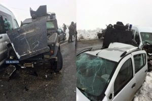 Muş'ta zincirleme kaza: 2'si polis 7 yaralı