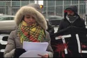 New York'ta BM binası &ouml;n&uuml;nde PKK ve YPG'ye destek eylemi