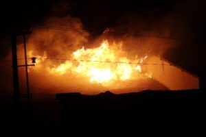 Nusaybin'de okulda yangın