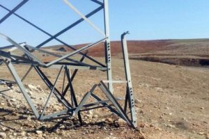 Ter&ouml;ristlerden elektrik direğine bombalı saldırı