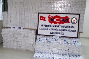 Nevşehir'de ka&ccedil;ak sigara operasyonu