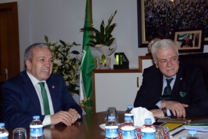 CHP Bursa İl Başkanı Şadi &Ouml;zdemir Bursaspor'u ziyaret etti