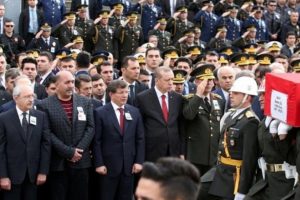 Devletin zirvesi şehit Astsubay &Ccedil;il'i uğurladı