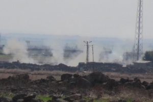 Suriye'nin PYD b&ouml;lgesine top atışları