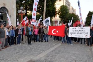 Mersin'de TGB'liler ter&ouml;r&uuml; protesto etti