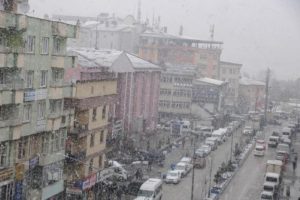 Hakkari'de kar yağışı etkili oluyor