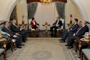 KKTC Cumhurbaşkanlığı'nda m&uuml;zakere zirvesi