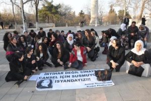 Gaziantep'te kadınlar Cansel i&ccedil;in eylem yaptı