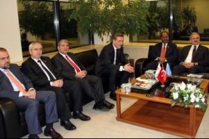 Somali Cumhurbaşkanı Mahmud, Bursa iş d&uuml;nyası ile bir araya geldi