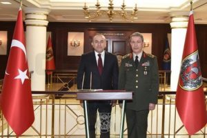&Ccedil;avuşoğlu, Genelkurmay Başkanı Akar'ı ziyaret etti