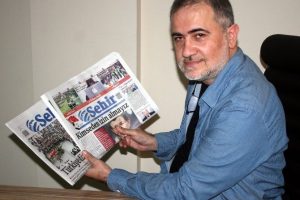 Bursa'da gazetesinin logosuna Cumhurbaşkanının resmini koyunca...