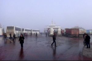 &Ccedil;anakkale Boğazı'nda sis engeli