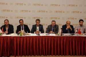 Makine ve otomotiv sekt&ouml;rleri BTSO'da ele alındı