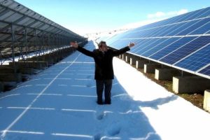 Erzurum'da g&uuml;neş enerji santrali kurdu