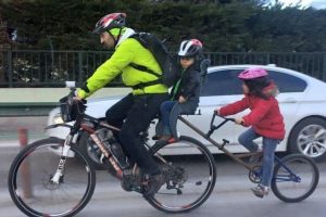 Bursa'da dolmuş gibi bisiklet