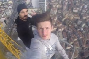 Bu kez de 240 metrelik vince tırmandılar