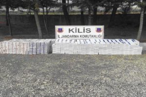 Kilis'te ka&ccedil;ak sigara operasyonu