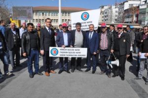 Gaziantep'te kıdem tazminatı protestosu