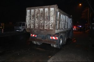 Freni boşalan kamyon sonu oldu