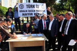 İş&ccedil;ilerden 'Kiralık İş&ccedil;ilik Tasarısı'na tepki