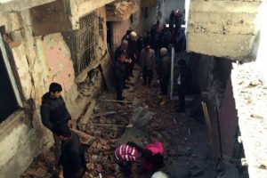 Patlamanın şiddeti g&uuml;n ağarınca ortaya &ccedil;ıktı