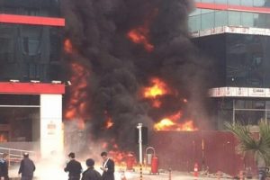 Samsun'da hastanede yangın paniği