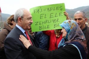 Kılı&ccedil;daroğlu Melen eylemcileriyle buluştu