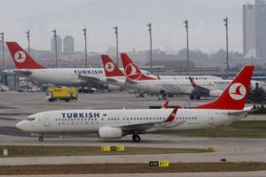 THY u&ccedil;ağında yangın alarmı