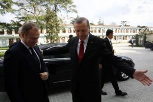 AB Konseyi Başkanını kabul etti