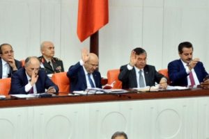 &Uuml;&ccedil; bakanlığın 2016 yılı b&uuml;t&ccedil;eleri kabul edildi