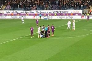 Hakem İlker Meral sakatlandı!