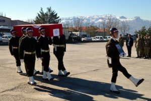 İdil'deki şehit Astsubay t&ouml;renle memleketine uğurlandı