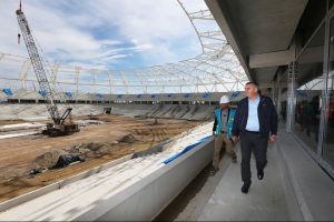 Sakaryaspor'un yeni stadının y&uuml;zde 70'i tamamlandı