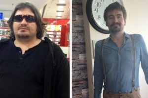 İki fotoğraf arasında 55 kiloluk fark