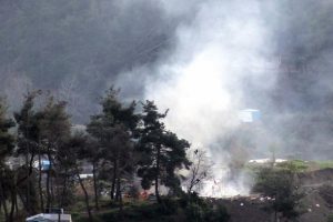 T&uuml;rkmendağı'na y&ouml;nelik saldırılarda orman yangını &ccedil;ıktı
