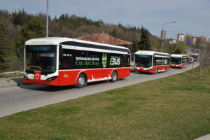 Eskişehir'de elektrikli otob&uuml;sler yola &ccedil;ıktı