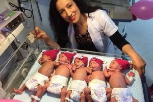 Bursalı beşizler 1 aylık oldu