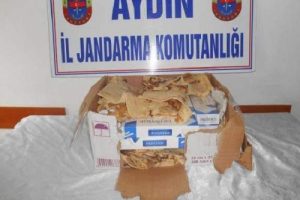 Aydın'da lavaş ekmek arasında ka&ccedil;ak sigara