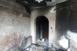 Ev sahibi ile kavga edince evi ateşe verdi