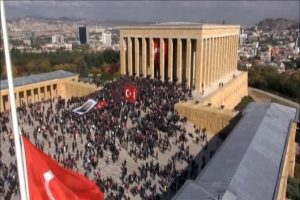 Anıtkabir'den &ccedil;ok &ouml;zel g&ouml;r&uuml;nt&uuml;ler